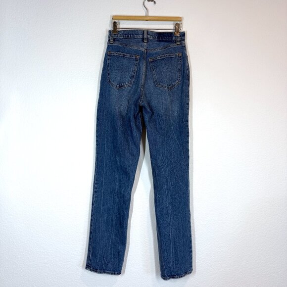 Abercrombie Jeans 90s Straight Ultra High Rise Distressed 27 Long Size 4 - Picture 2 of 7